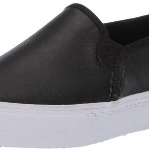 Women's Leather Double Decker Slip On Sneakers Size 8 All-Day Comfort Stylish